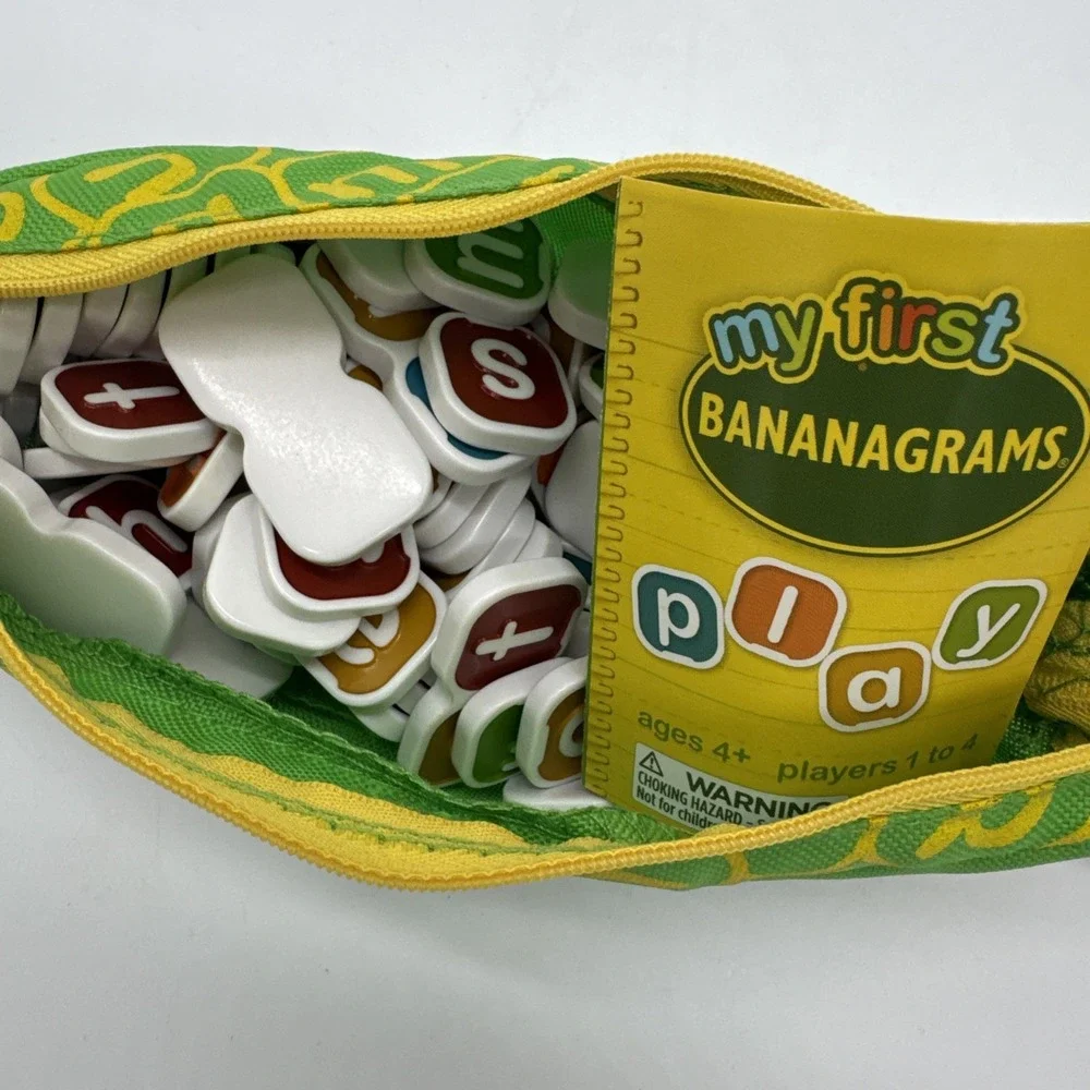 My First Bananagrams Word Tile Game Young Reading Skills Letters Educational New